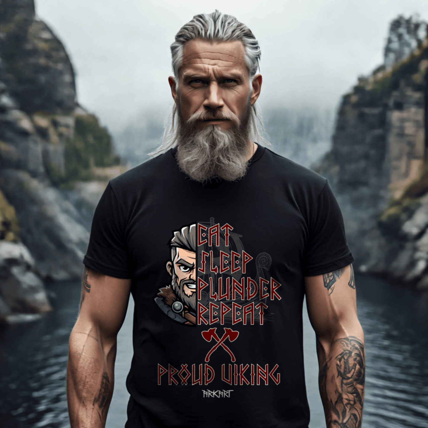 Eat, Sleep, Plunder, Repeat - Shirt-Bundle Paar
