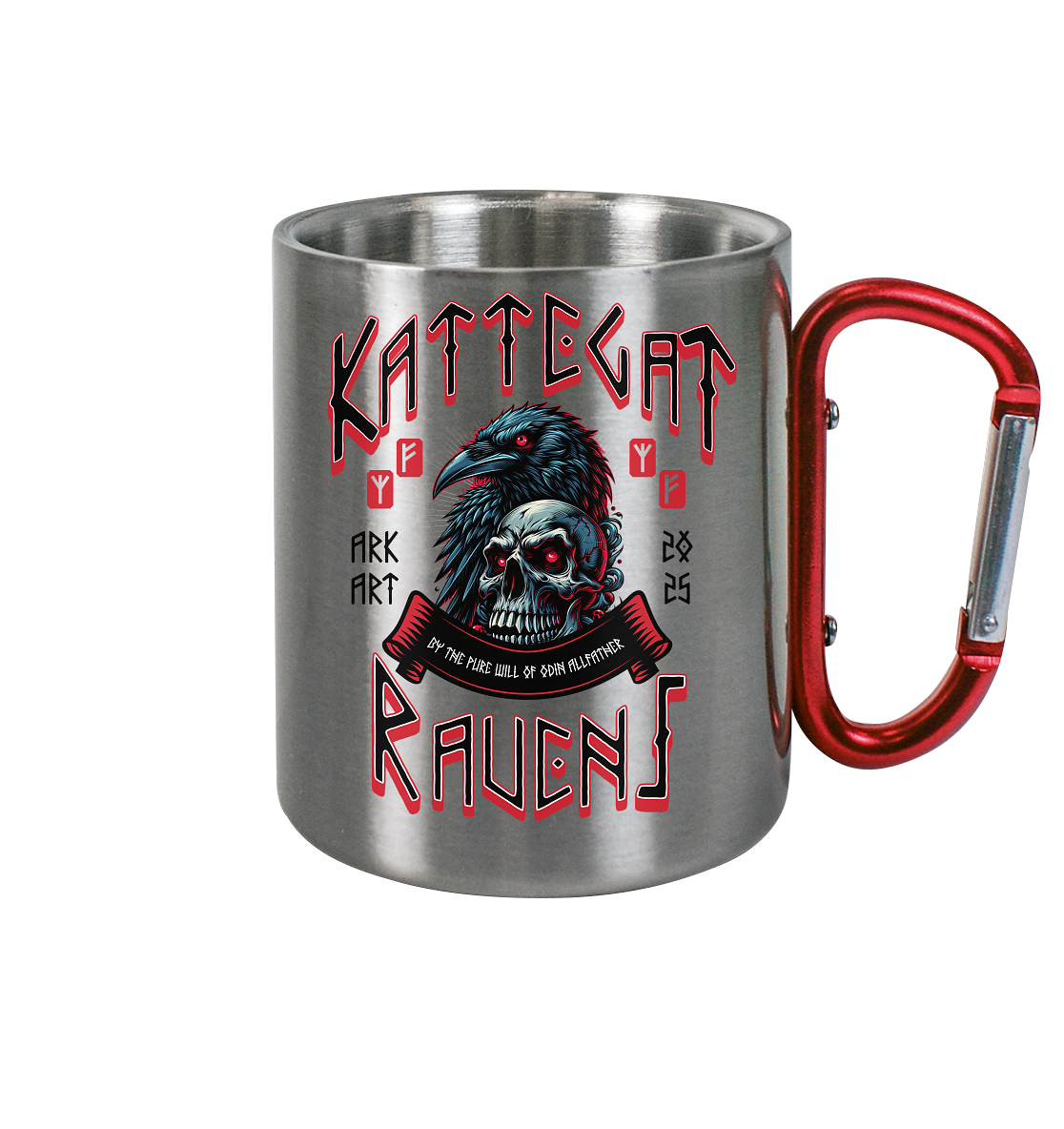 Kattegat Ravens - Edelstahl Tasse