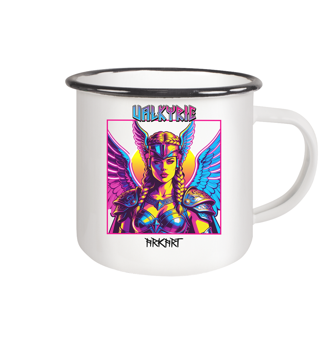 Valkyrie Neon - Tasse Emaille