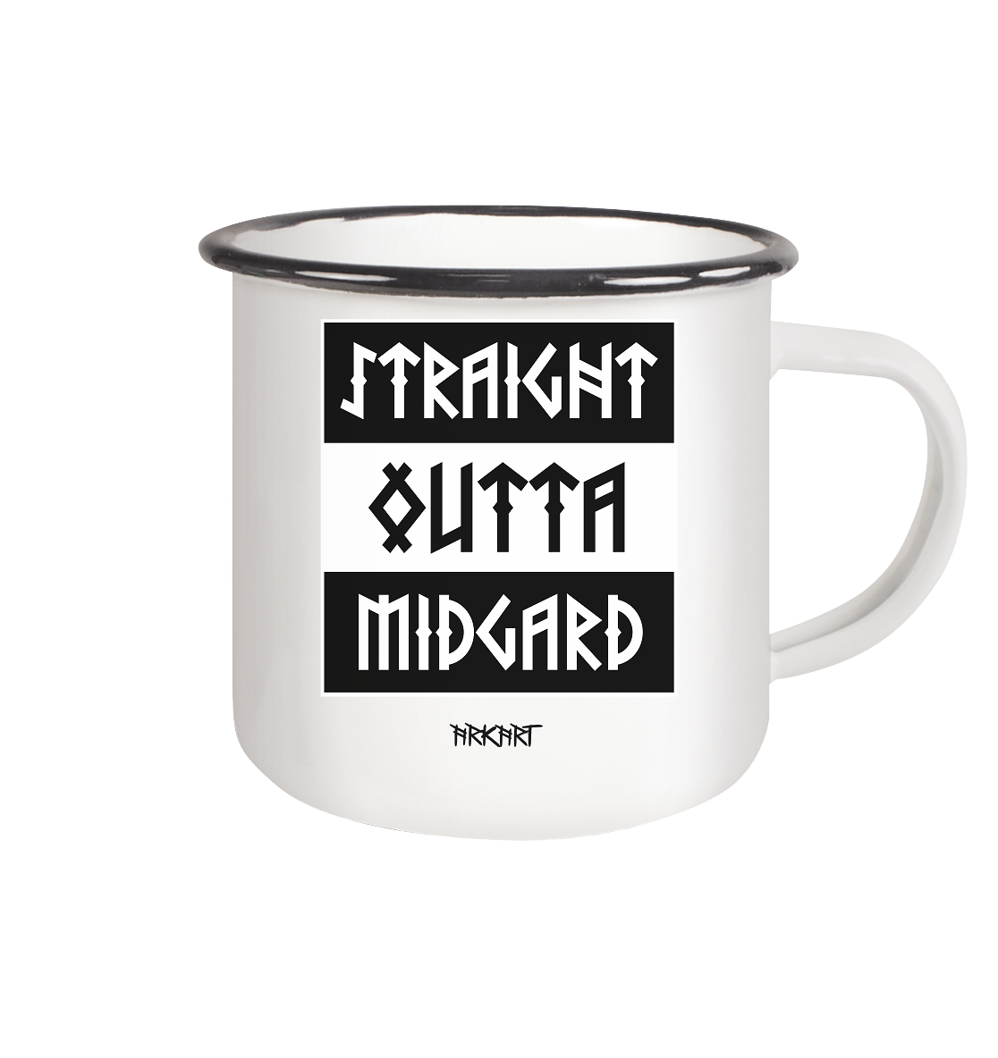 Straight outta Midgard - Tasse Emaille