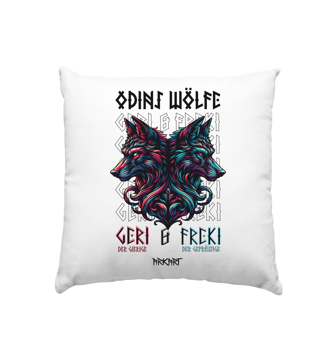 Geri & Freki - Kissen 40x40cm