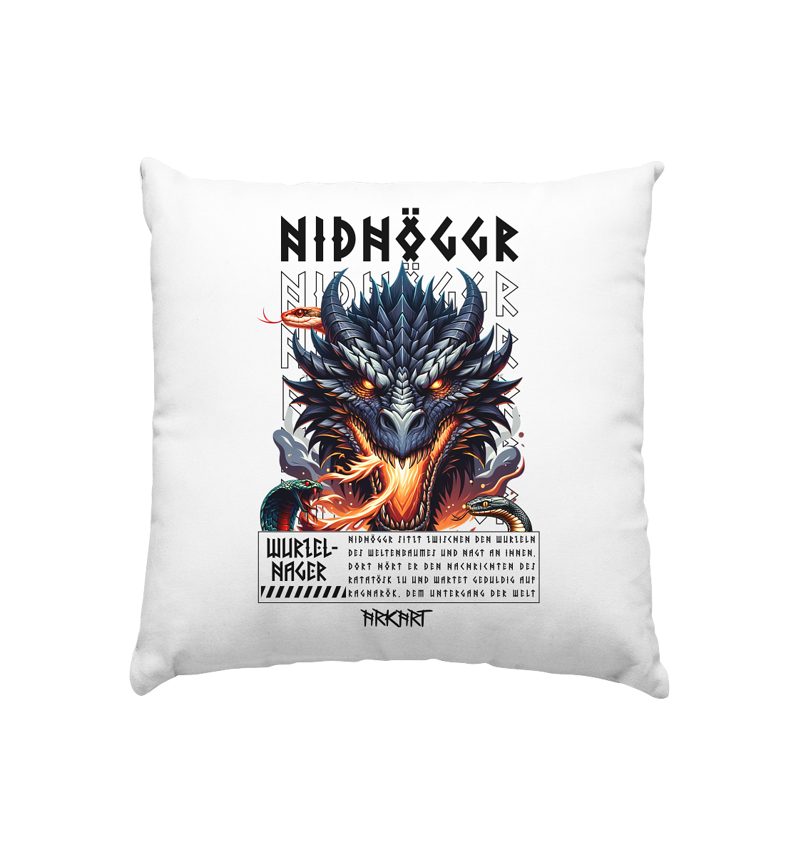 Nidhöggr - Kissen 40x40cm