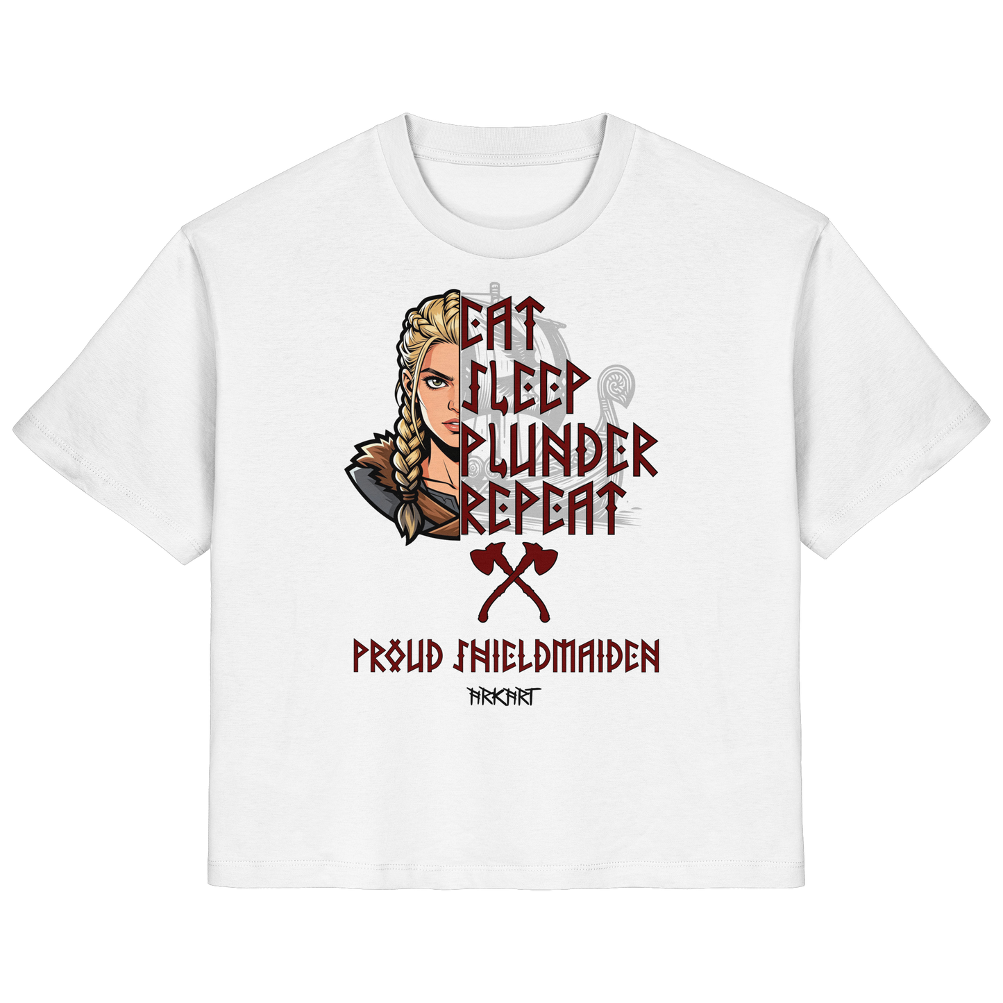 Eat, Sleep, Plunder, Repeat - Shieldmaiden - Shirt Damen Regular Fit