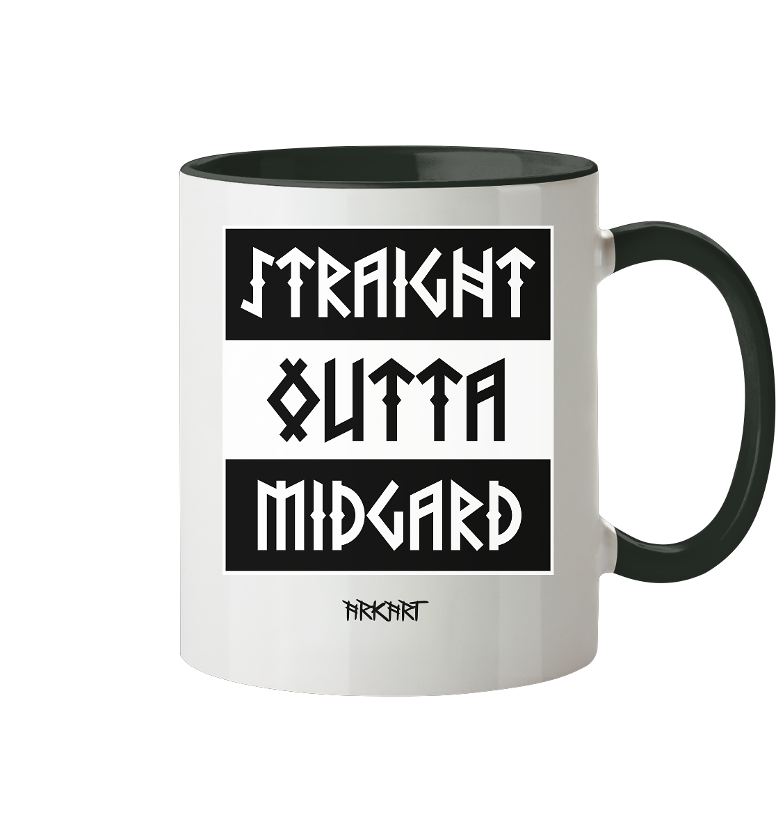 Straight outta Midgard - Tasse zweifarbig