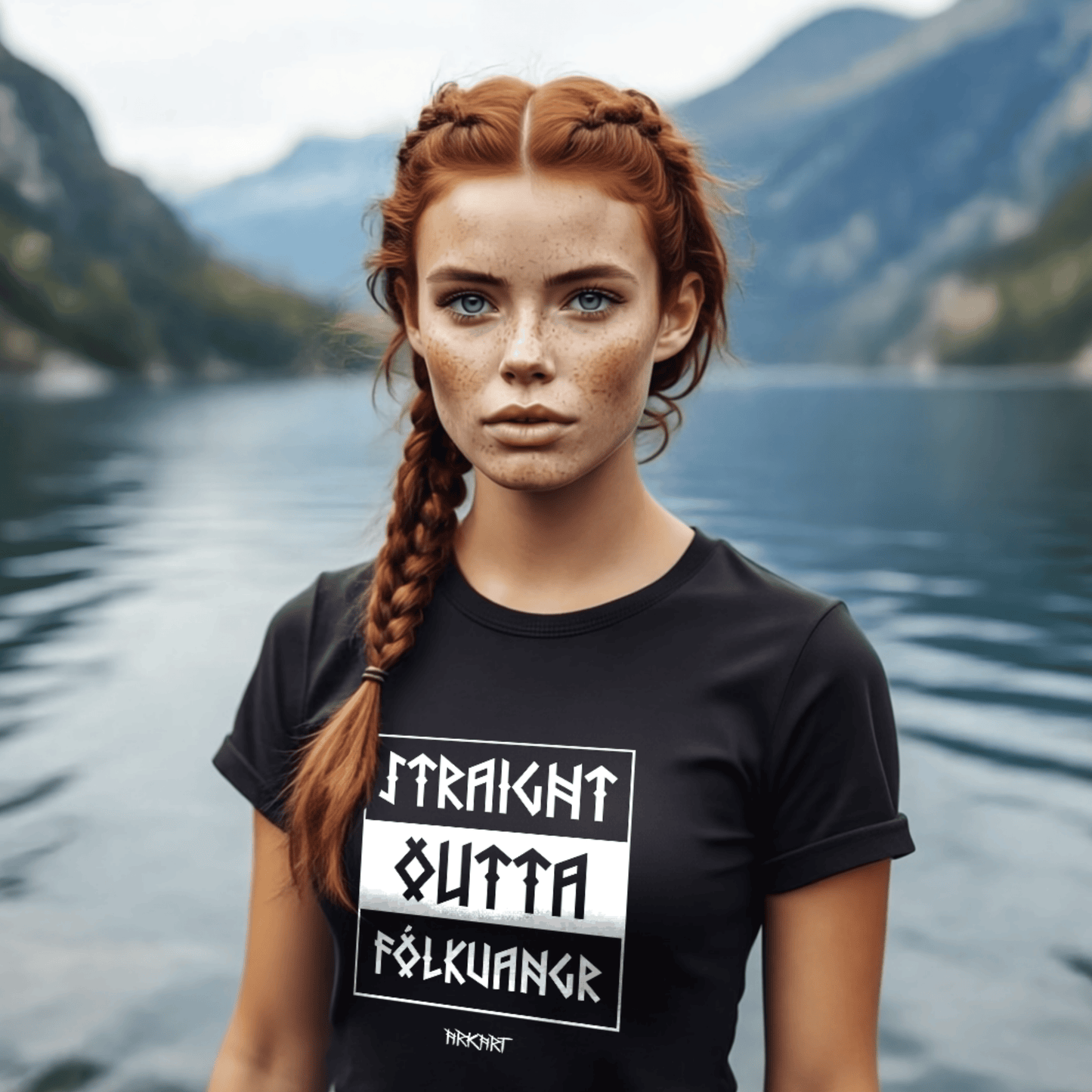Straight outta Fólkvangr - Shirt Damen Fitted Cut