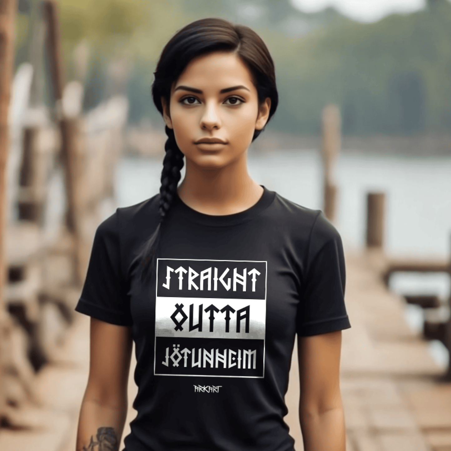 Straight outta Jötunheim - Shirt Damen Fitted Cut
