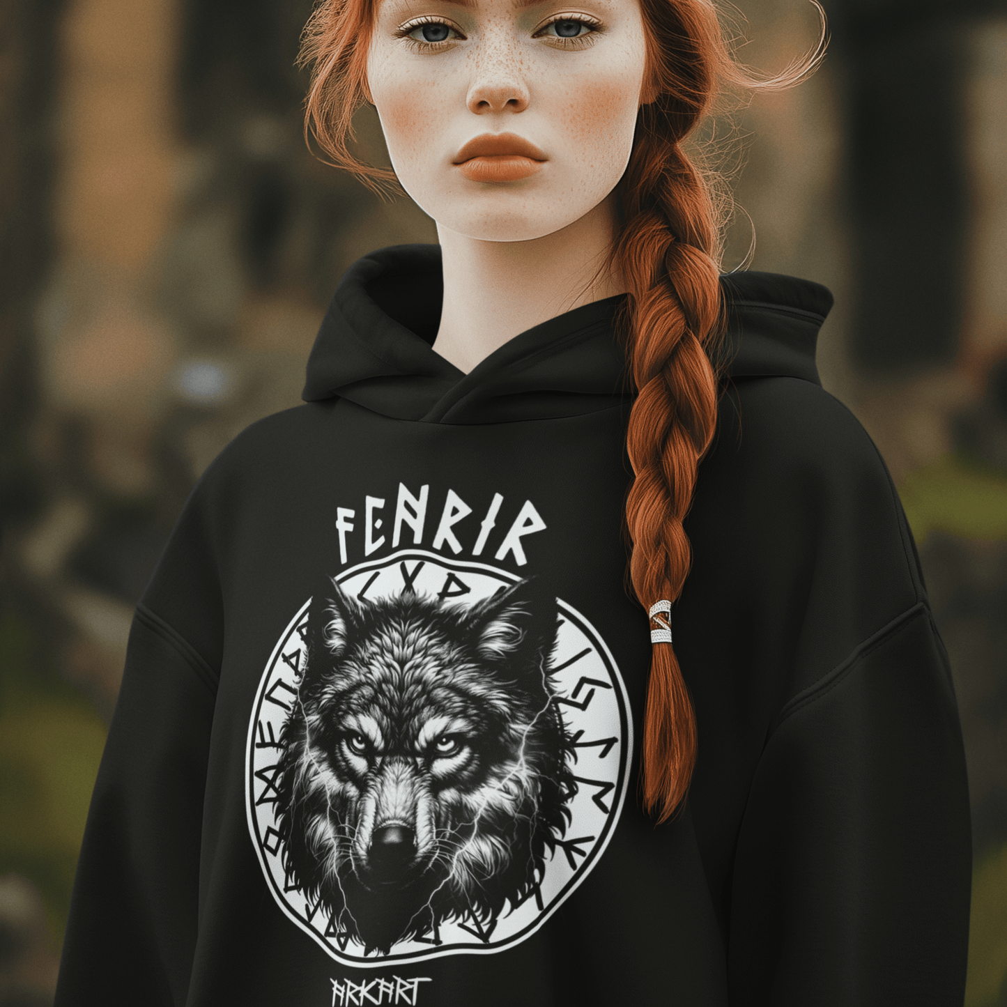 Fenrir Runenkreis -  Hoodie