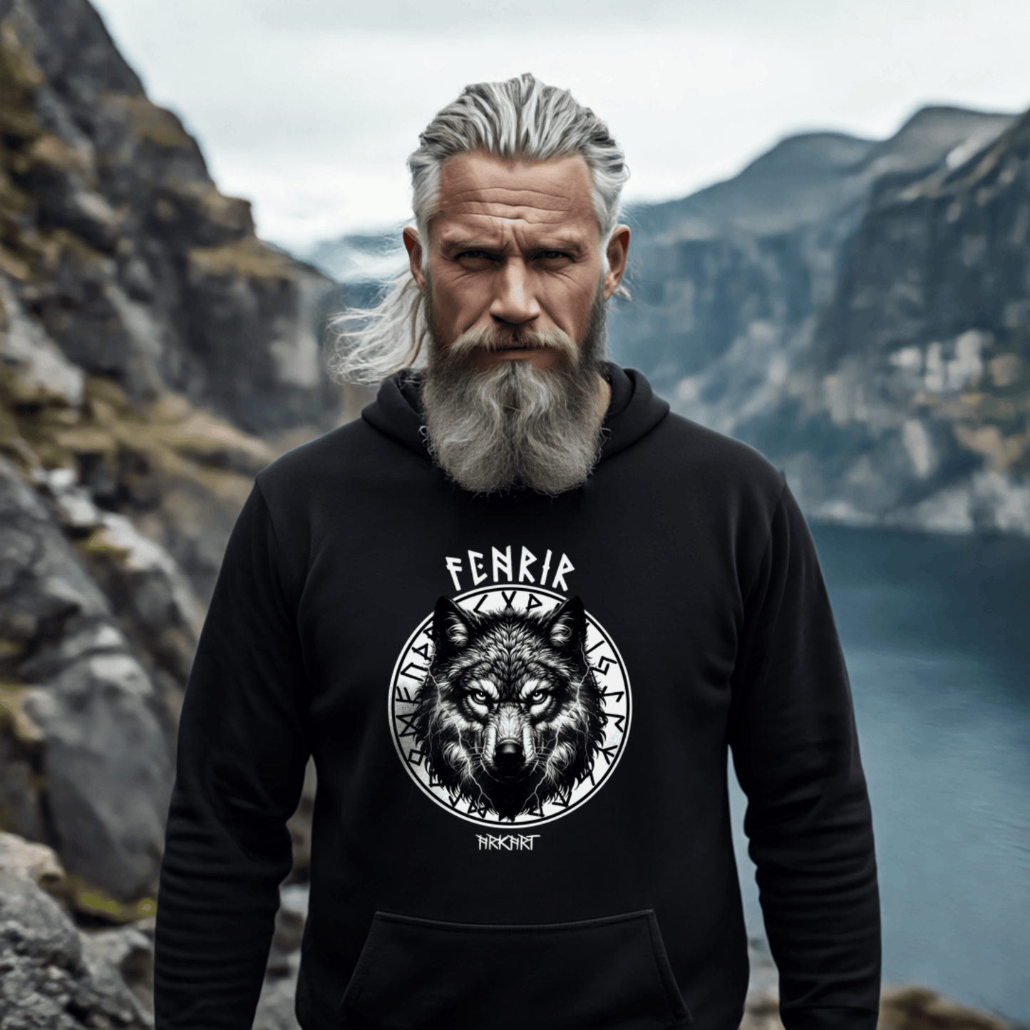 Fenrir Runenkreis -  Hoodie