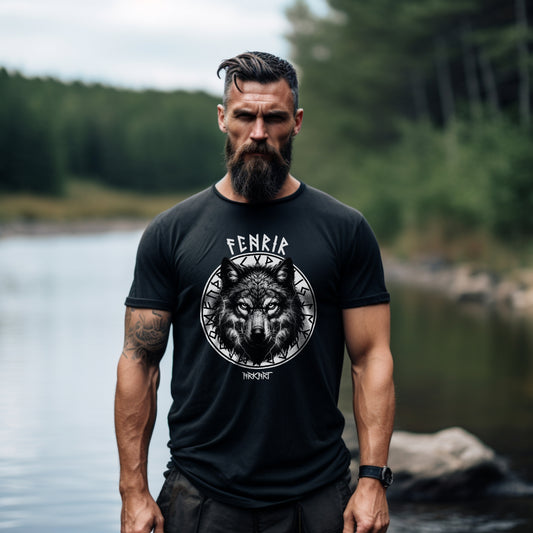Fenrir Runenkreis - Shirt Herren