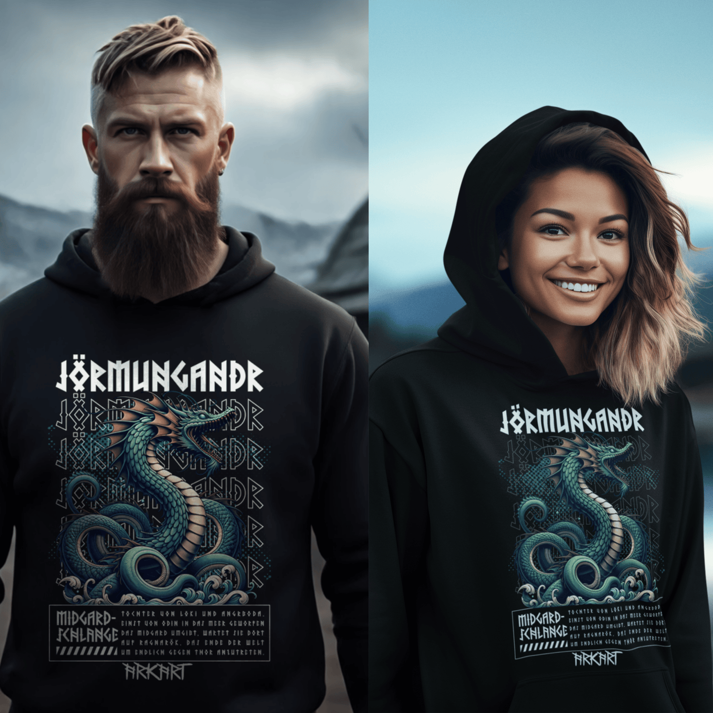 Jörmungadr - Hoodie - Sidepocket