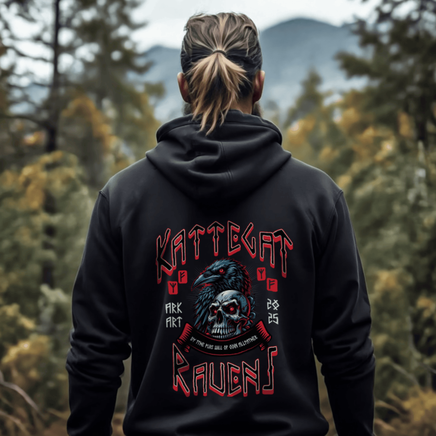 Kattegat Ravens - Hoodie - Sidepocket