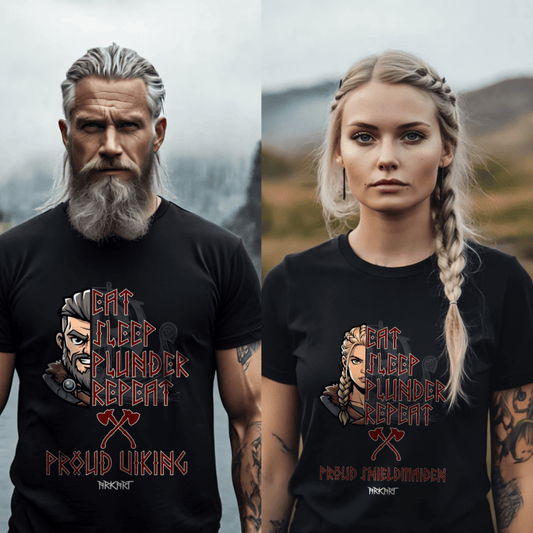 Eat, Sleep, Plunder, Repeat - Shirt-Bundle Paar