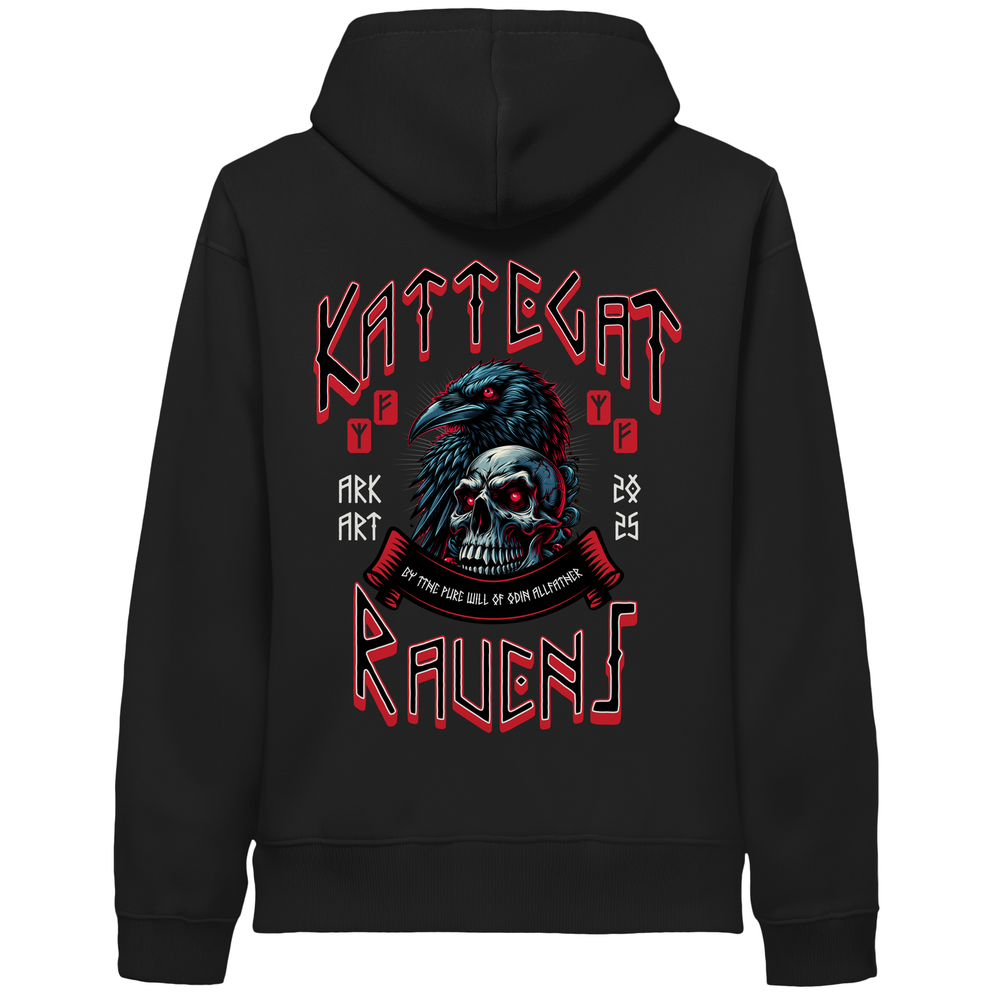 Kattegat Ravens - Hoodie - Sidepocket