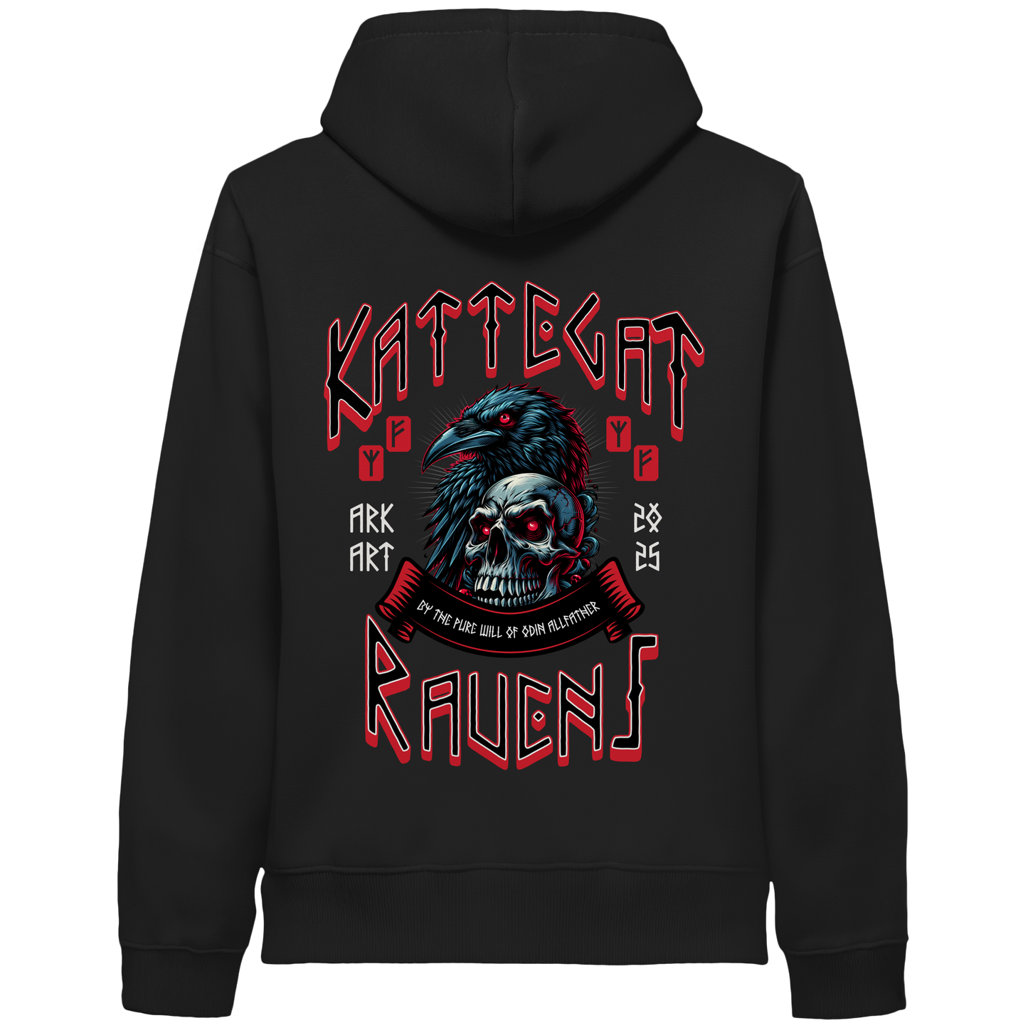 Kattegat Ravens - Hoodie - Sidepocket