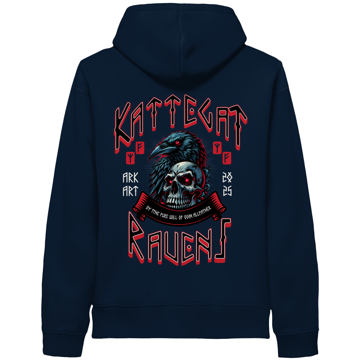 Kattegat Ravens - Hoodie - Sidepocket