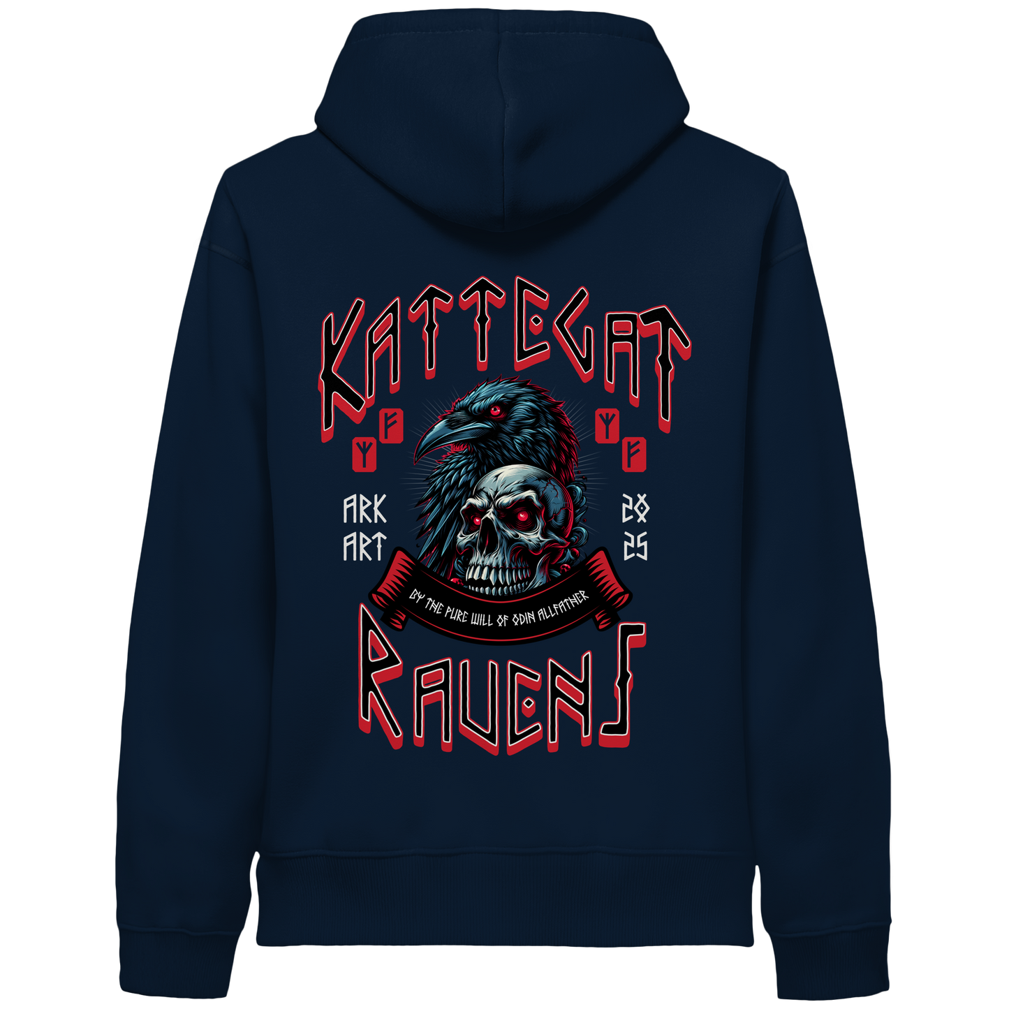 Kattegat Ravens - Hoodie - Sidepocket