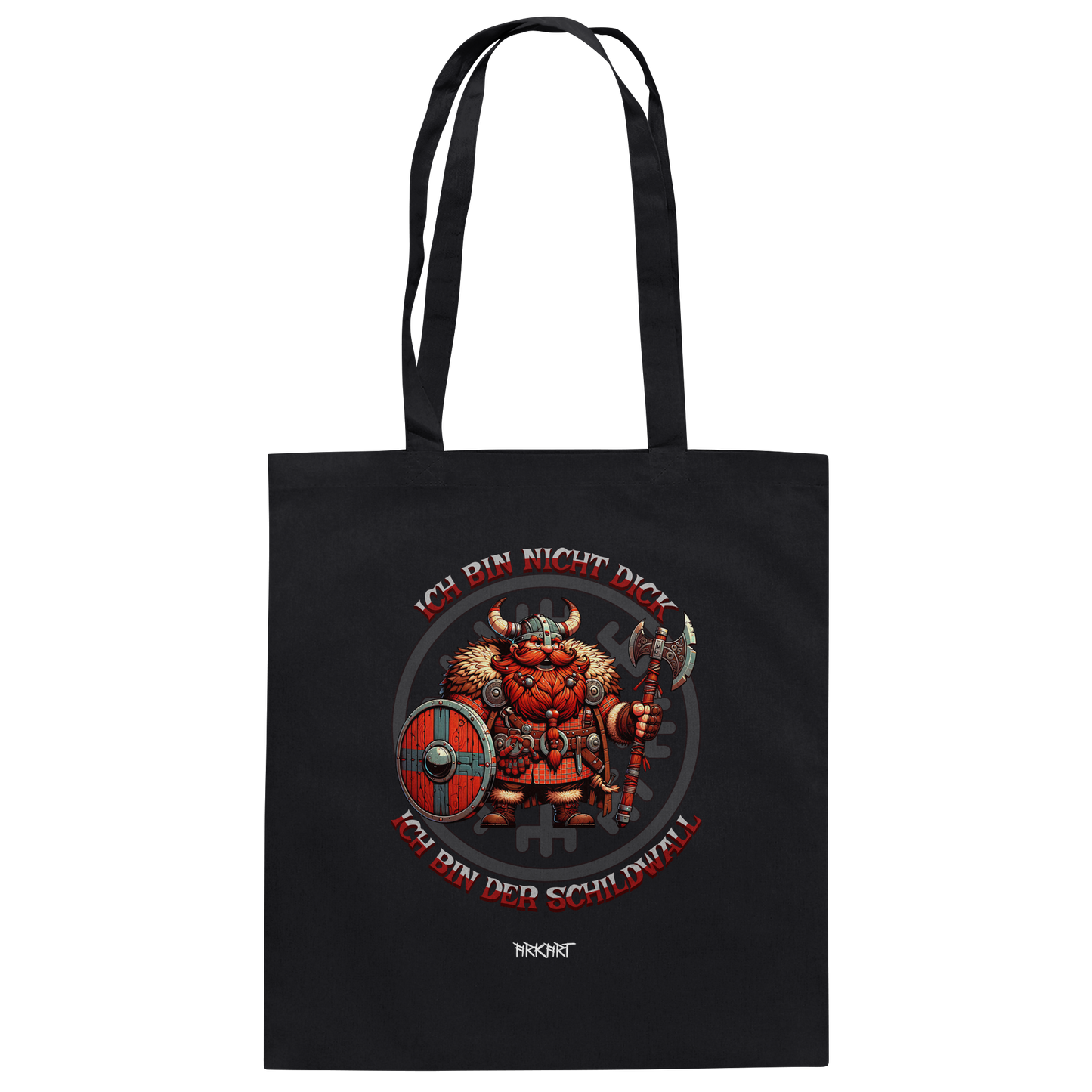 Ich bin nicht dick, ich bin der Schildwall! - Baumwolltasche