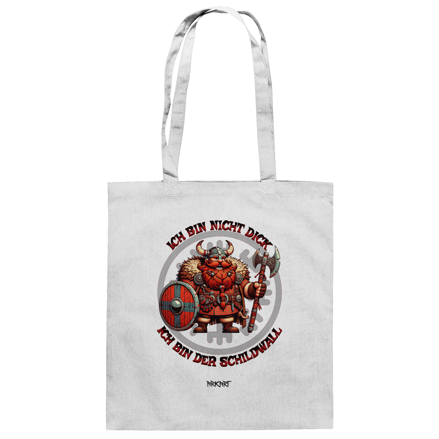 Ich bin nicht dick, ich bin der Schildwall! - Baumwolltasche