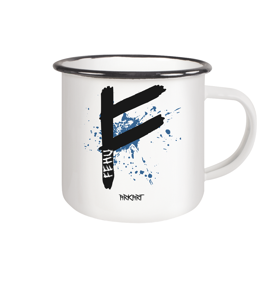 Fehu - Tasse Emaille