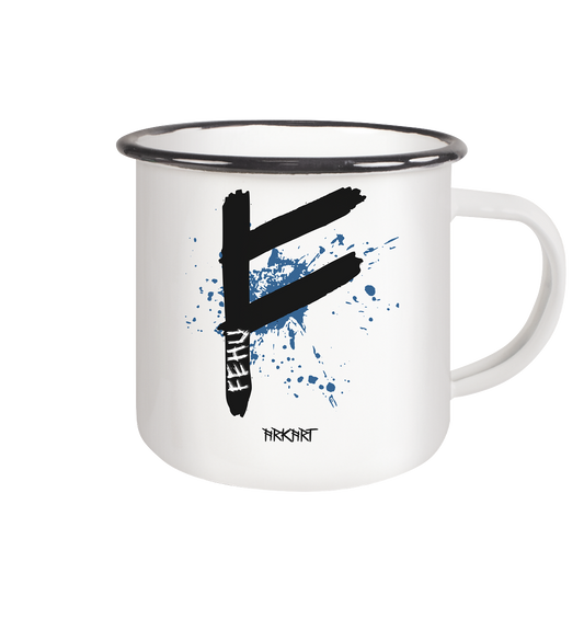 Fehu - Tasse Emaille