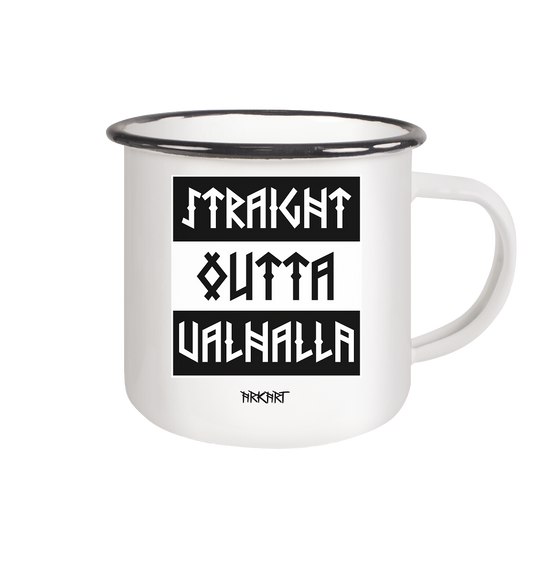 Straight outta Valhalla - Tasse Emaille