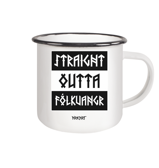 Straight outta Fólkvangr - Tasse Emaille