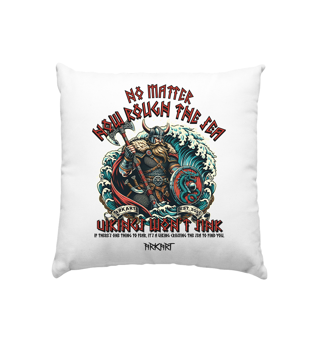 No matter how rough the sea - Kissen 40x40cm