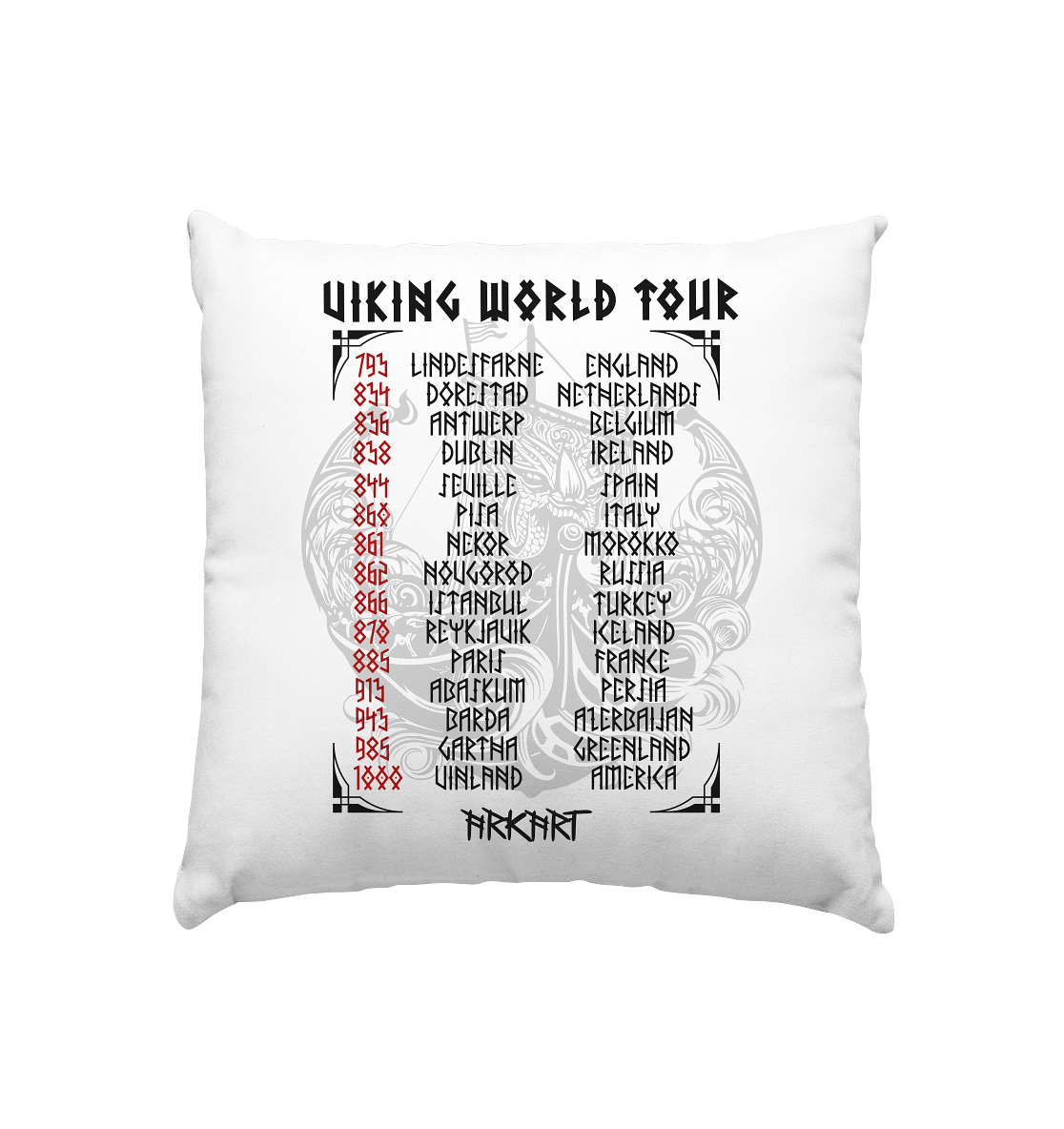 Viking Worldtour - Kissen 40x40cm