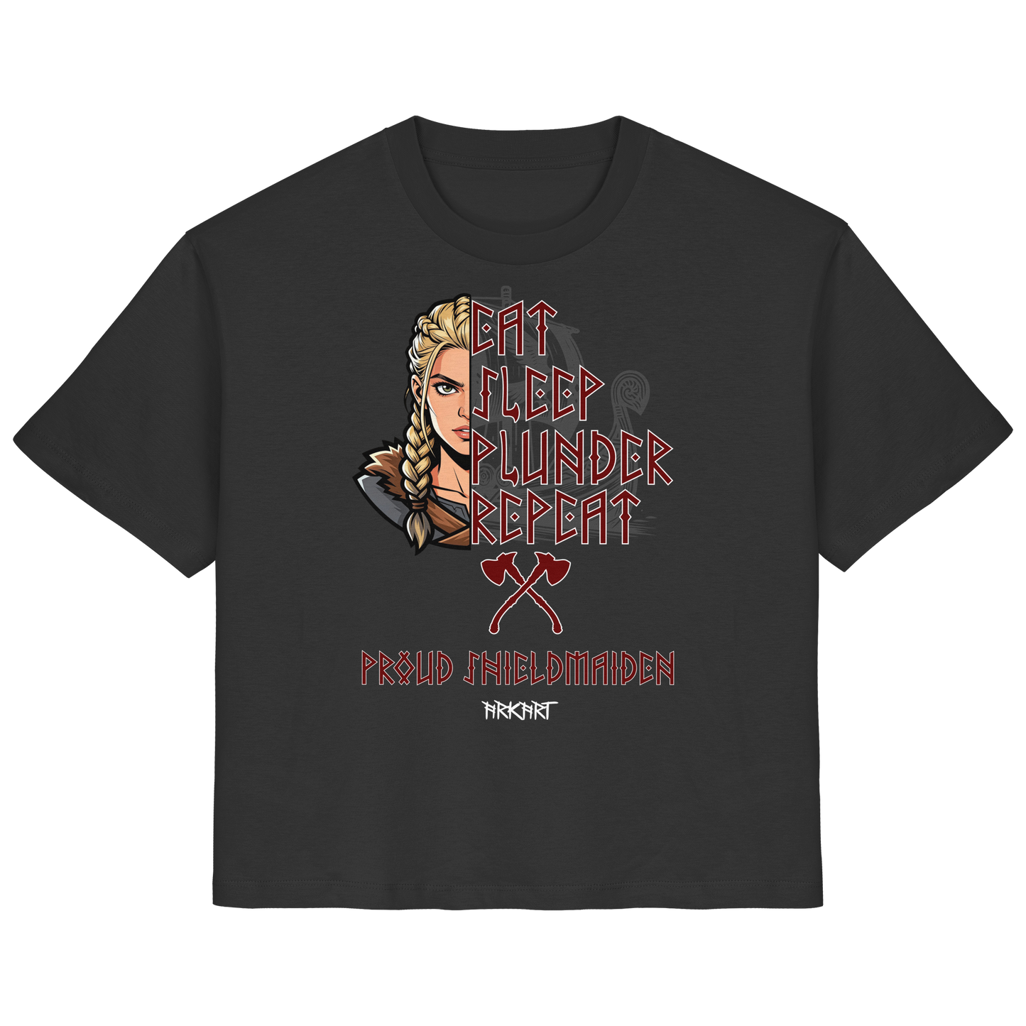 Eat, Sleep, Plunder, Repeat - Shieldmaiden - Shirt Damen Regular Fit