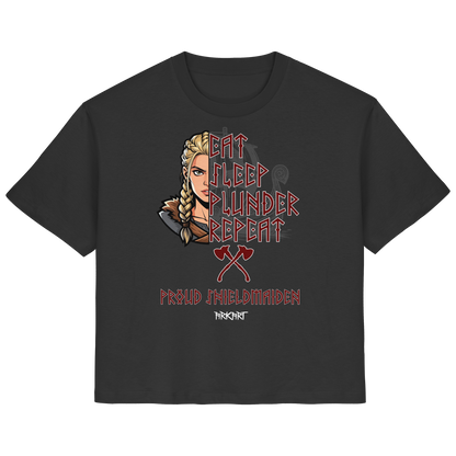 Eat, Sleep, Plunder, Repeat - Shieldmaiden - Shirt Damen Regular Fit