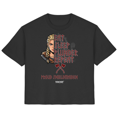 Eat, Sleep, Plunder, Repeat - Shieldmaiden - Shirt Damen Regular Fit