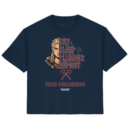 Eat, Sleep, Plunder, Repeat - Shieldmaiden - Shirt Damen Regular Fit