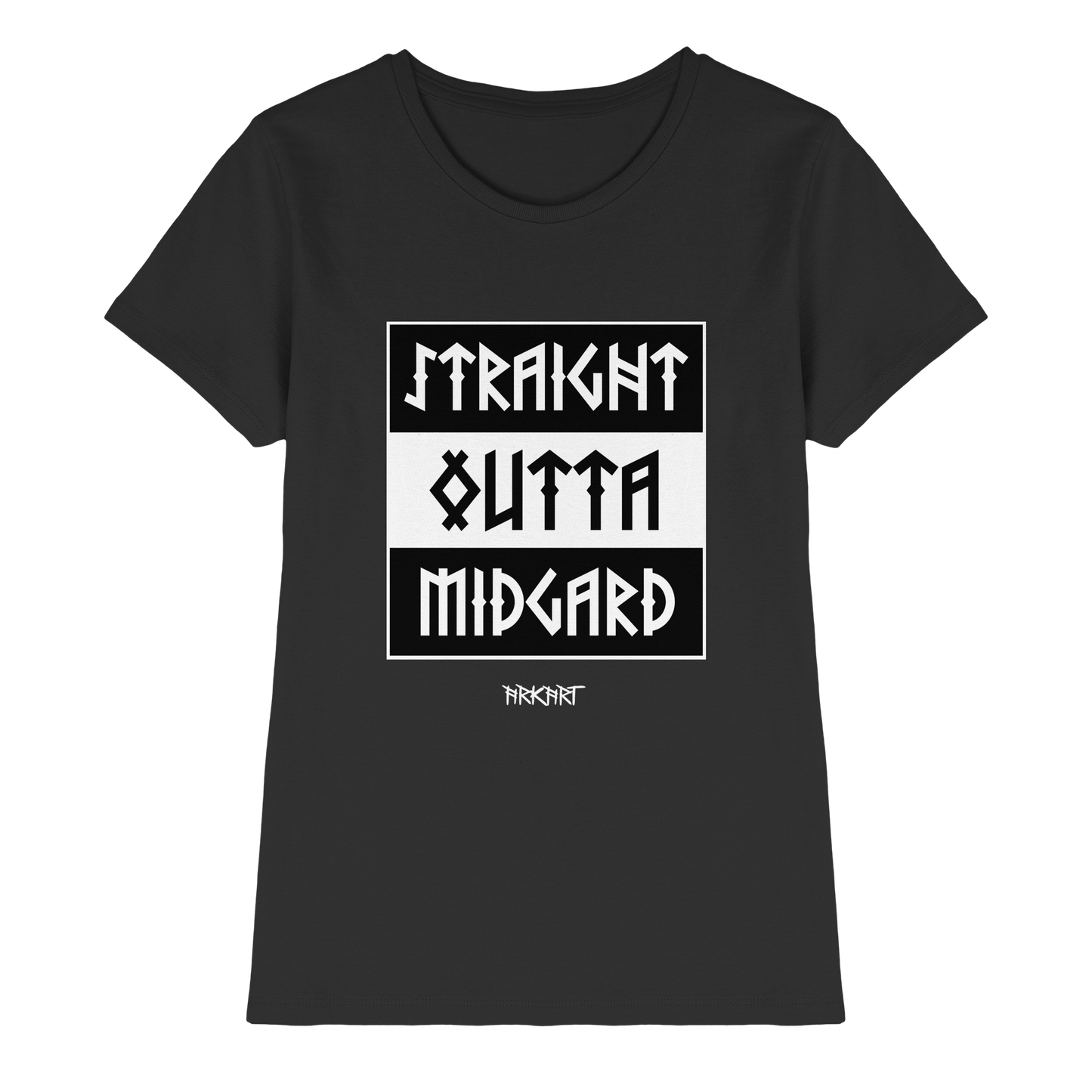 Straight outta Midgard - Shirt Damen Fitted Cut