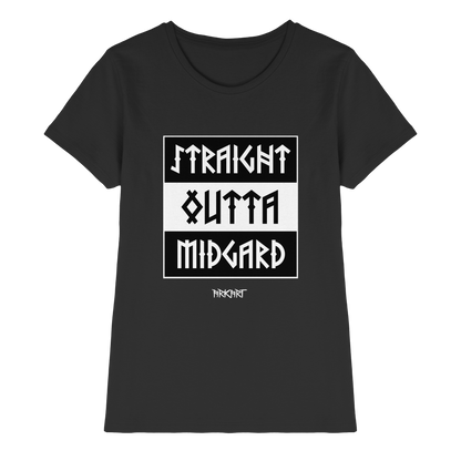Straight outta Midgard - Shirt Damen Fitted Cut