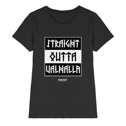 Straight outta Valhalla - Shirt Damen Fitted Cut