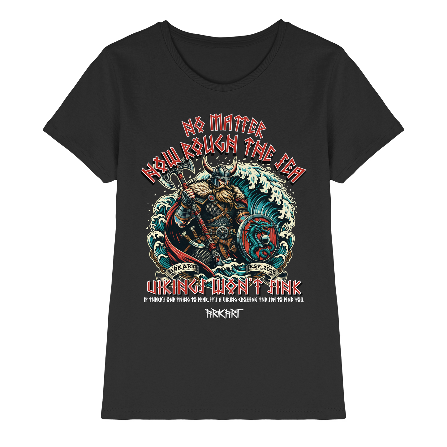 No matter how rough the sea - Shirt Damen Fitted Cut