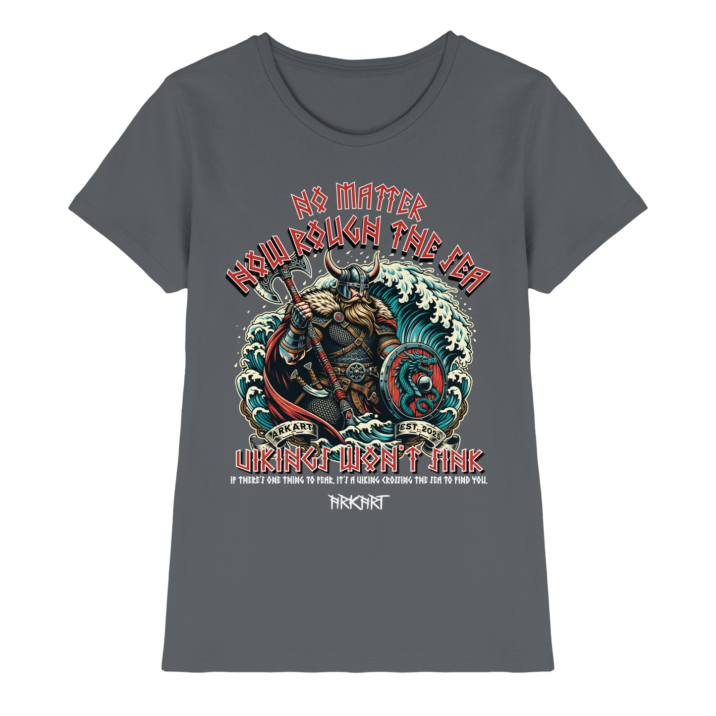 No matter how rough the sea - Shirt Damen Fitted Cut