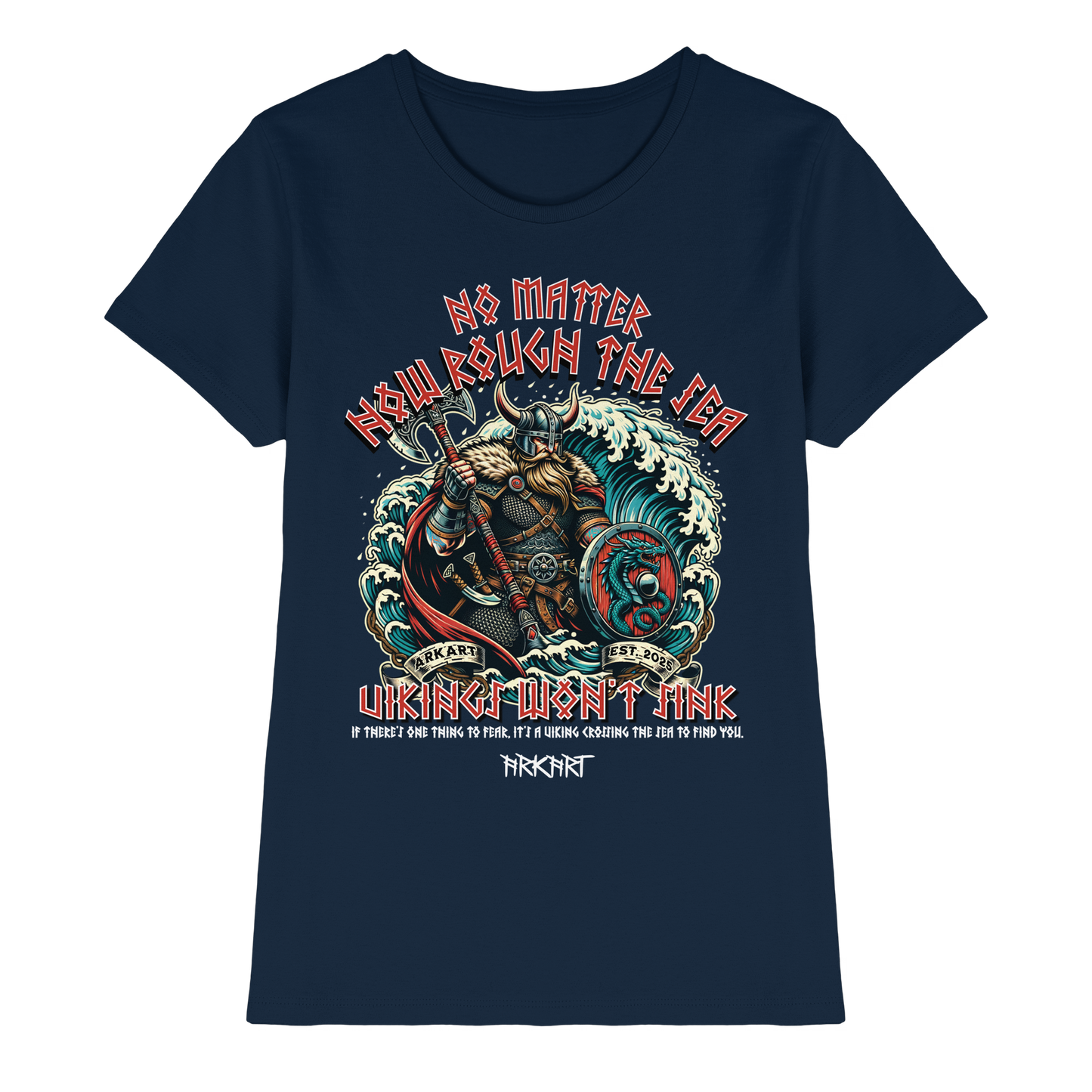 No matter how rough the sea - Shirt Damen Fitted Cut