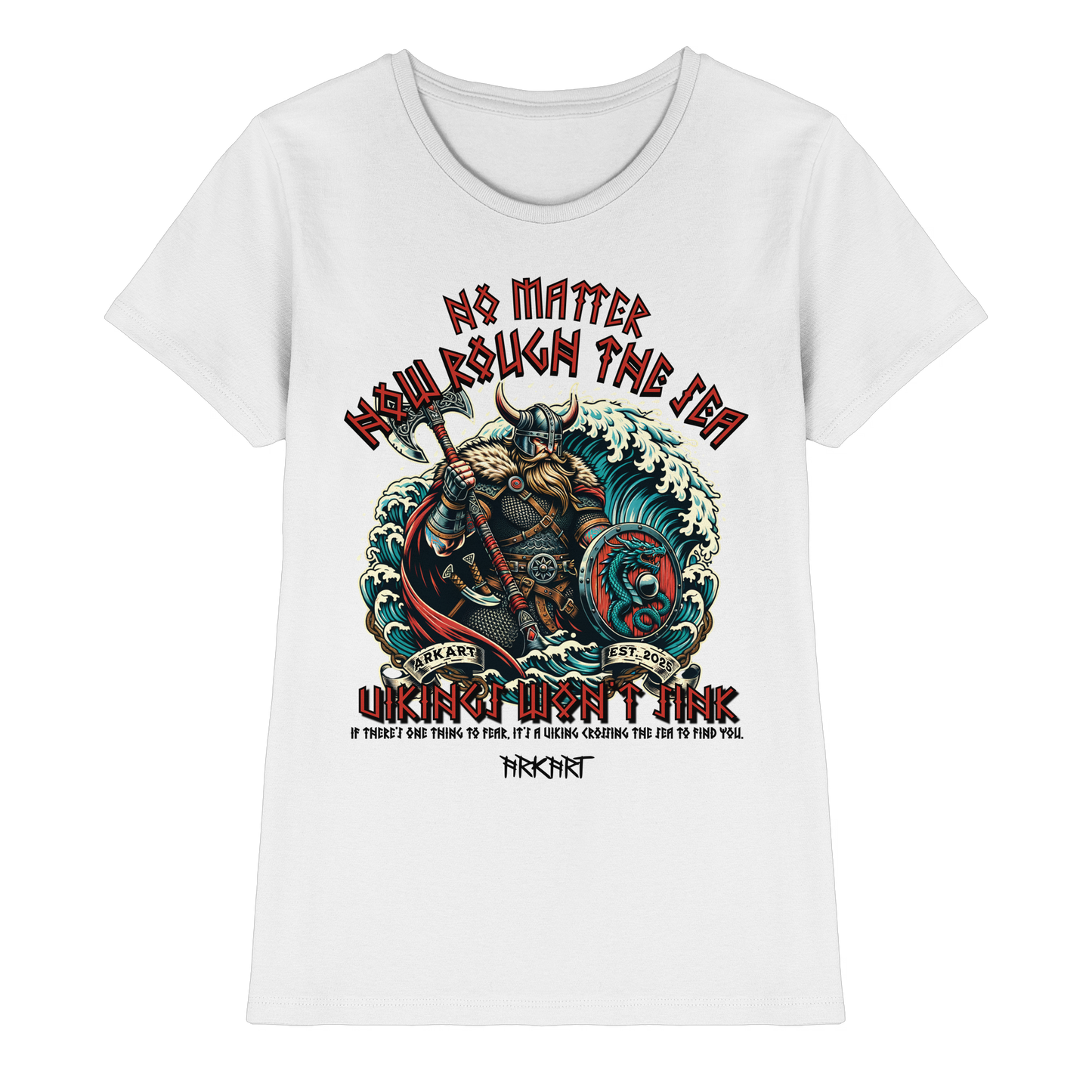 No matter how rough the sea - Shirt Damen Fitted Cut