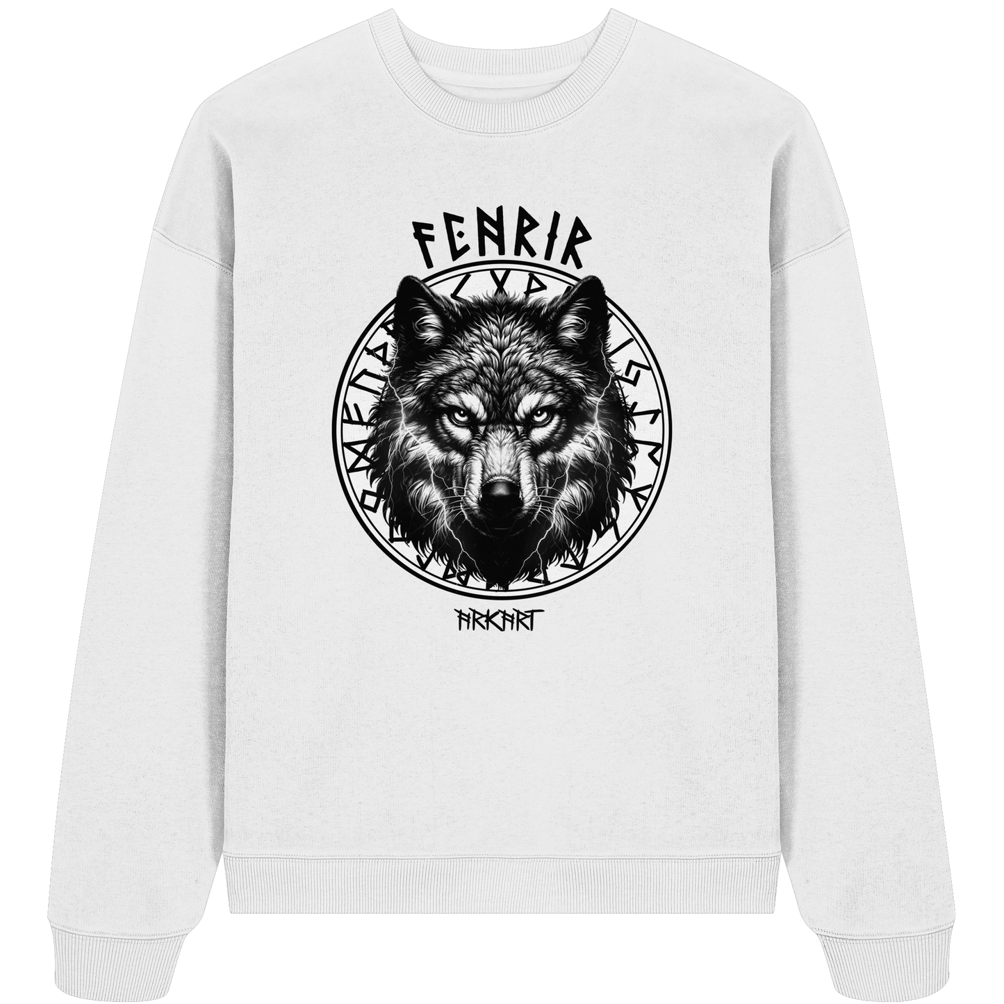 Fenrir Runenkreis - Oversize Sweatshirt