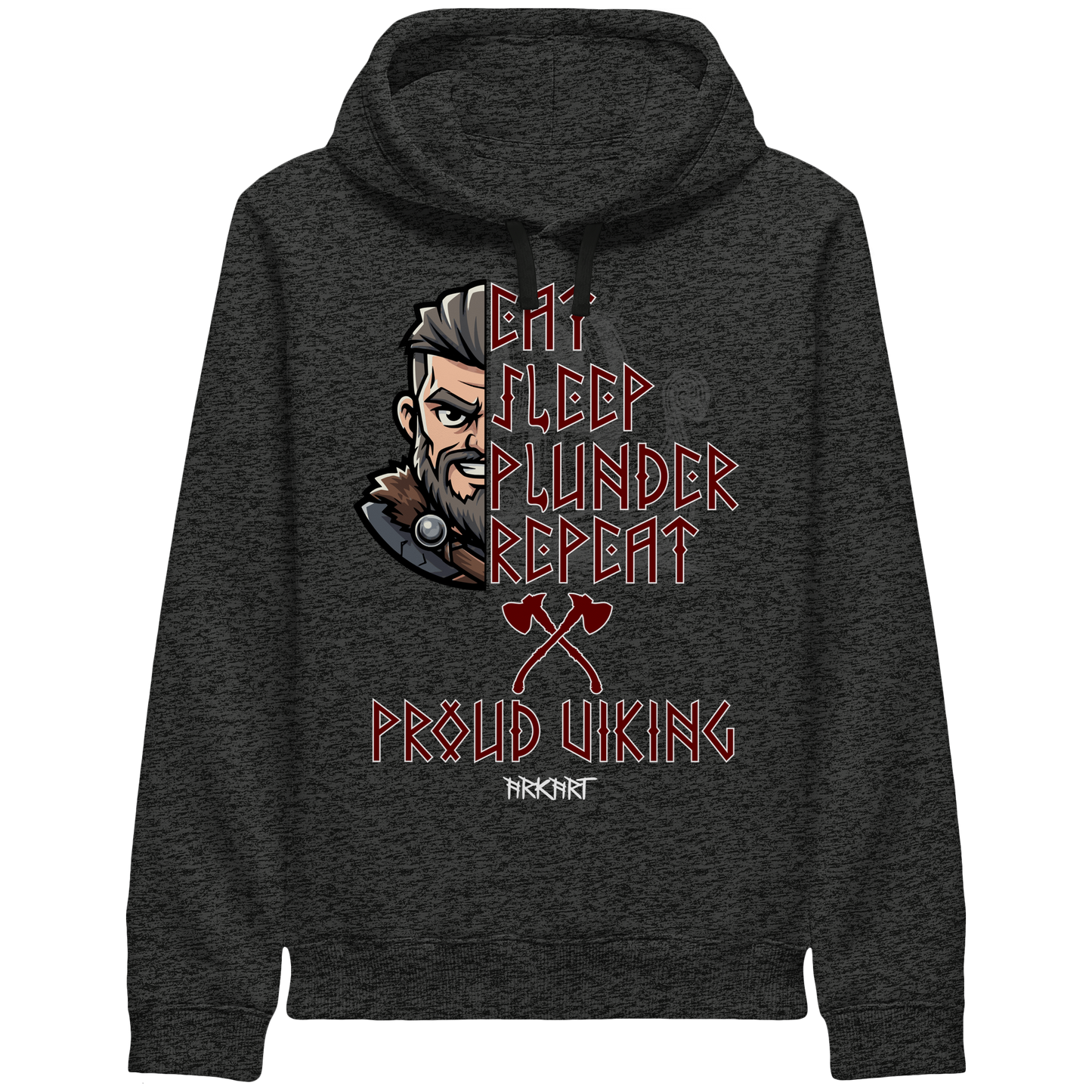 Eat, Sleep, Plunder, Repeat - Viking - Hoodie - Sidepocket