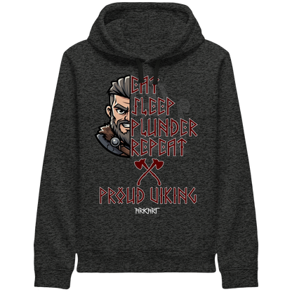 Eat, Sleep, Plunder, Repeat - Viking - Hoodie - Sidepocket