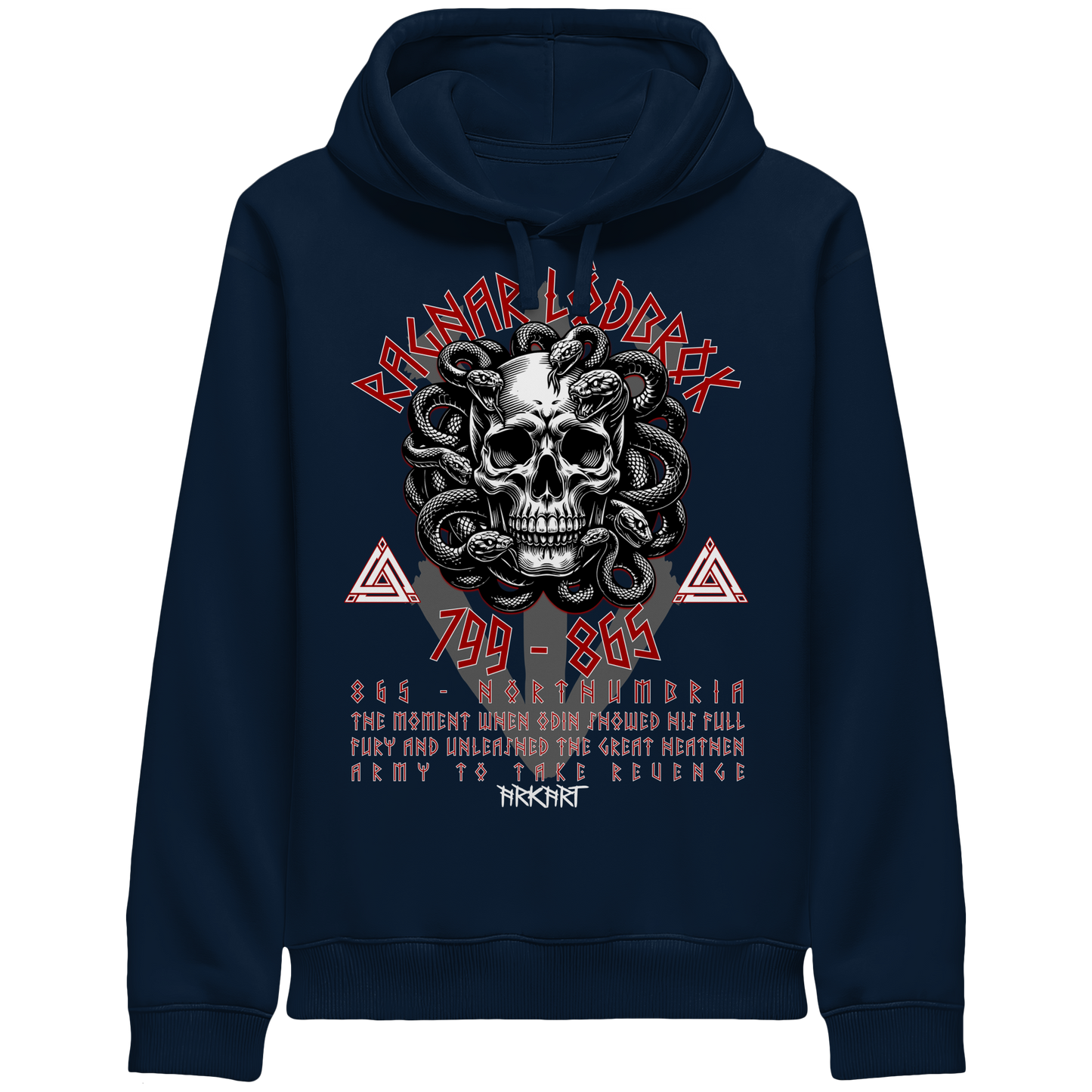 Ragnar in Northumbria -Hoodie - Sidepocket