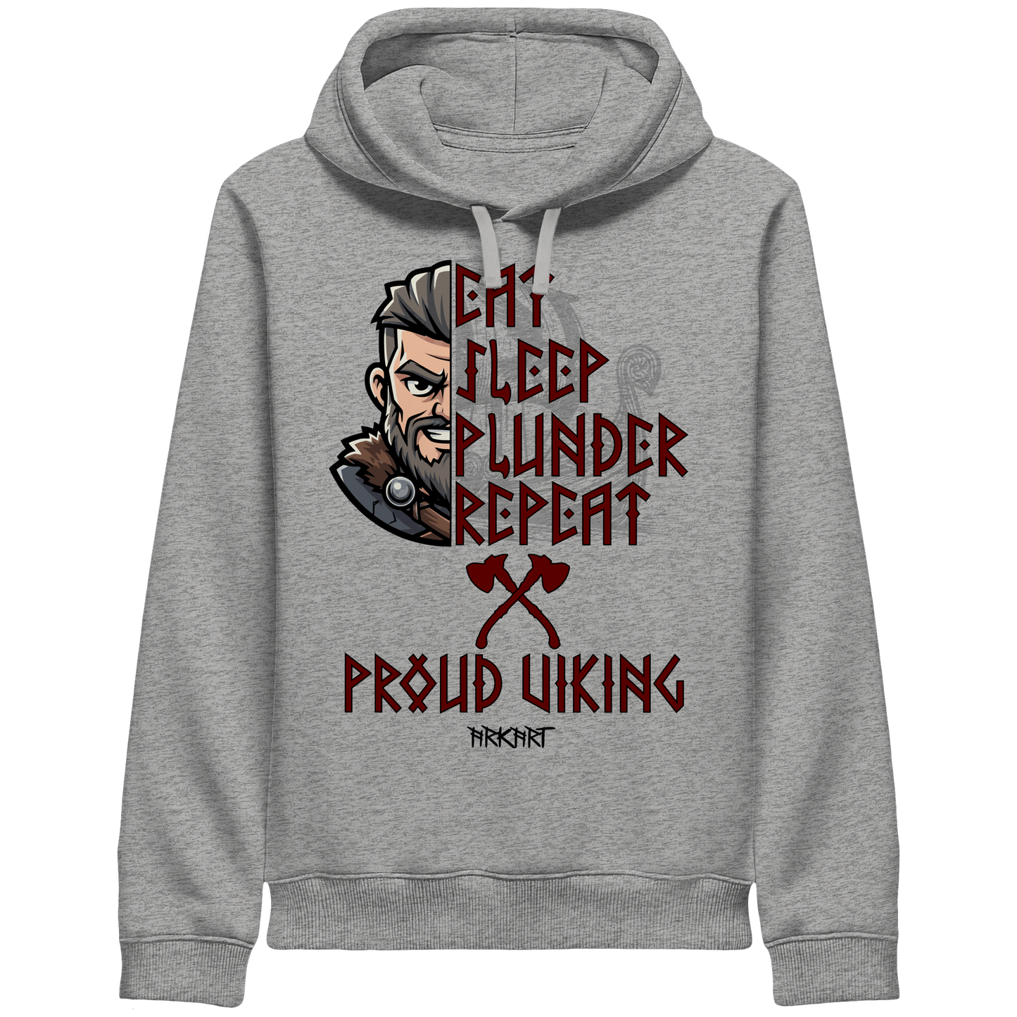 Eat, Sleep, Plunder, Repeat - Viking - Hoodie - Sidepocket