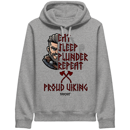 Eat, Sleep, Plunder, Repeat - Viking - Hoodie - Sidepocket