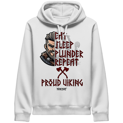 Eat, Sleep, Plunder, Repeat - Viking - Hoodie - Sidepocket
