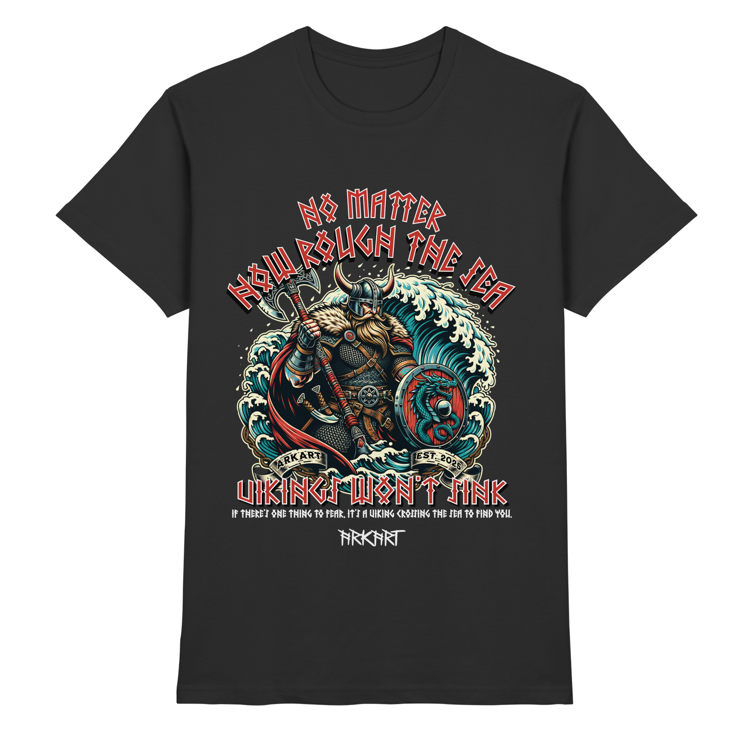 No matter how rough the sea - Shirt Herren