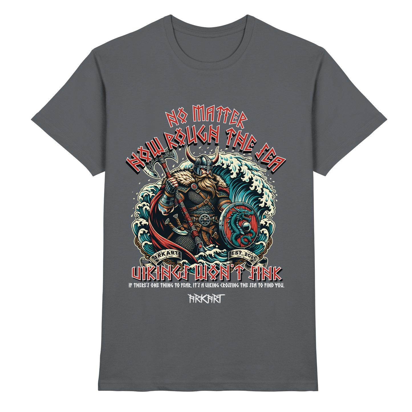 No matter how rough the sea - Shirt Herren