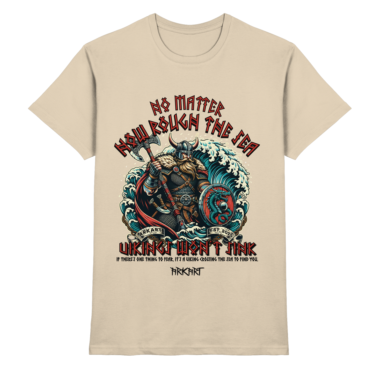No matter how rough the sea - Shirt Herren