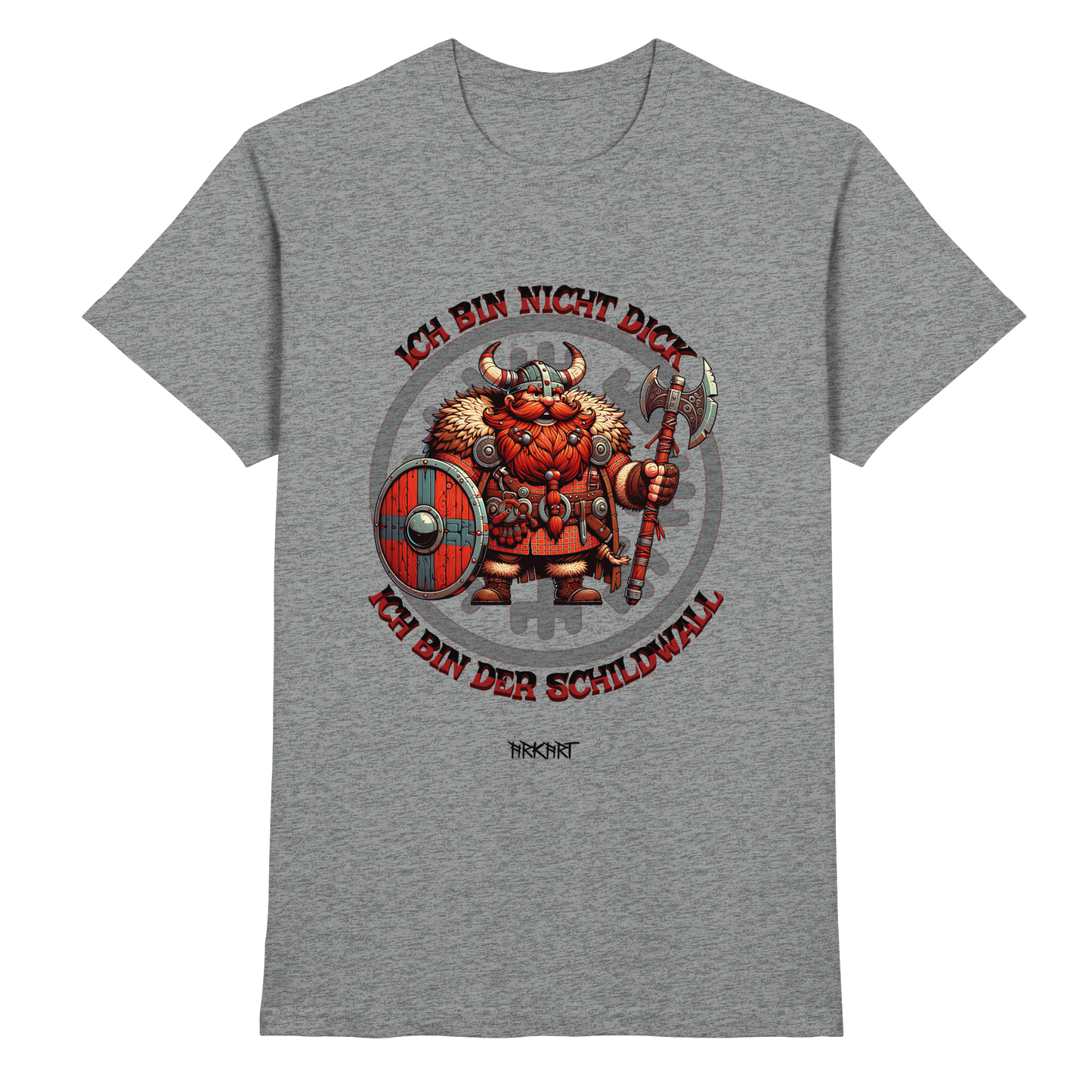 Ich bin nicht dick, ich bin der Schildwall! - Shirt Herren